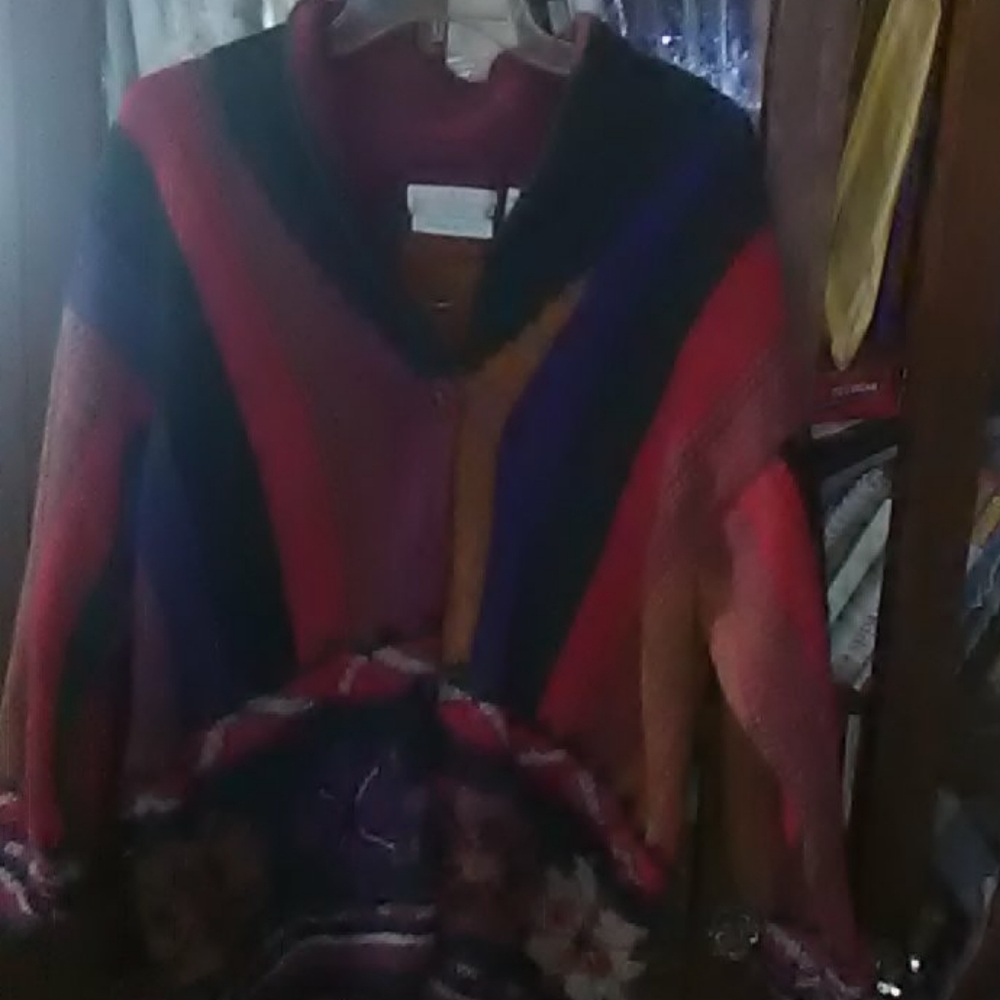 Multi Colored Sweater/Jacket With Buttons - image 1